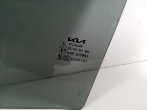 Kia Soul (2019–2026) Aizmugurējo sānu durvju stikls 83410K0520 - 2