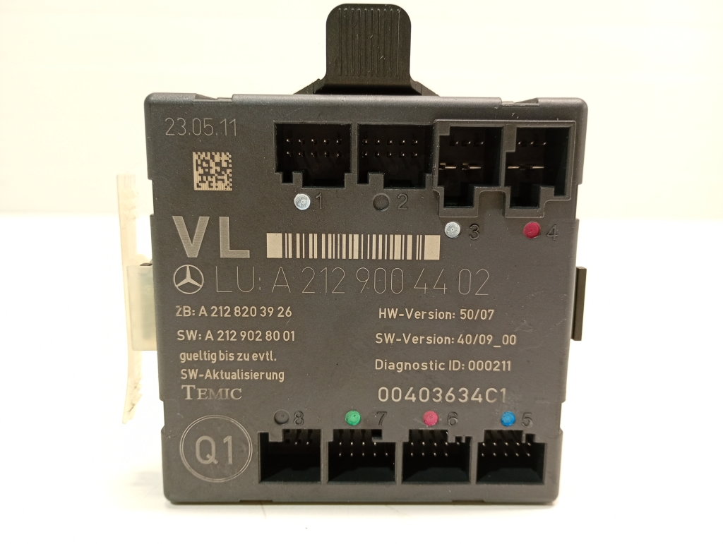 Mercedes Benz E-Class W207 (2009–2017) Front door control unit A2129004402 Mercedes Benz E-Class W207 (2009–2017) Front door control unit A2129004402