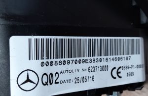 Mercedes Benz GLS 166 (2015–2019) Rooli turvapadi 623713000 - 2