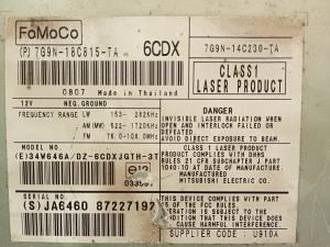 Jaguar XF (2008–2016) CD vahetaja 8X2314C512 - 3