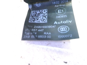 Skoda Superb (2008–2015) Tagumine turvavöö 3T0857447 - 5