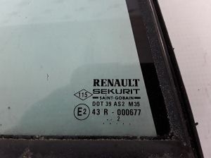 RENAULT Vel Satis (2002–2009) Tagumise külgukse kolmnurkklaas 8200013115 - 2