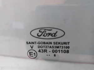 Ford C-MAX (2003–2010) Aizmugurējo sānu durvju stikls 43R001108 - 2