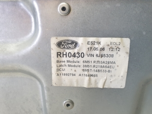 Ford C-MAX (2003–2010) Esiukse aknatõstuk 3M51R045H16A - 3