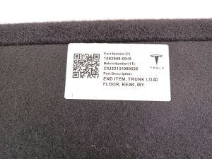 Tesla Model Y Y (2020–2026) Tapis de coffre 149294900B - 3
