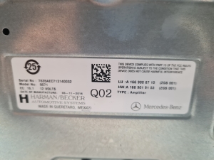 Mercedes Benz ML-Class 166 (2011–2015) Audio amplifier A1669006710 - 4