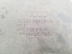 AUDI A6 C8 (2018–2025) Rear underbody shield 4K0825311G - 2