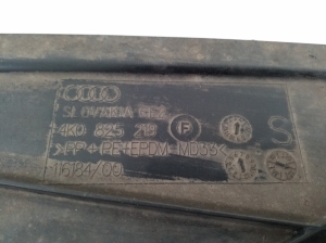 AUDI A6 C8 (2018–2025) Rear underbody shield 4K0825219F - 2