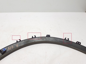 RENAULT Scenic E-Tech I (2024–2026) Front fender molding 638136764R - 2