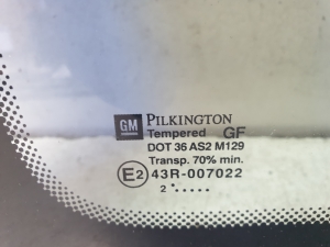 Opel Zafira A (1999–2005) Tagumine küljeklaas (kere) 09175391 - 2