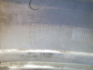 Opel Zafira A (1999–2005) Liist tule all 90580804 - 2