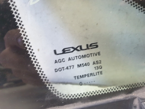 LEXUS RX GGL1 (2009–2015) Front body quarter glass - 4