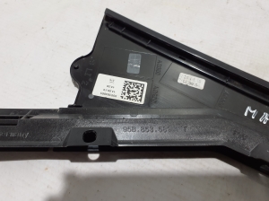 Porsche Macan (2014–2026) Rear side door outer window molding 95B853589F - 3