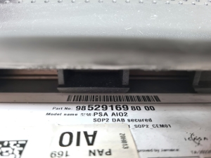 Opel Combo E (2018–2026) Audio, video, navigation 9852916980 - 2