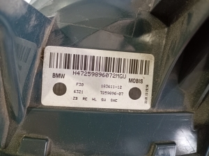 BMW 3 SERIES F30 (2011–2018) Hintere Eckleuchte und ihre Teile 18361112 - 2