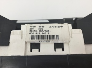 Volkswagen Polo IV (2001–2009) Heater control panel 6Q0819045P - 2