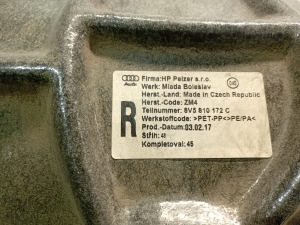 Rear wheel arch liner - 8V5810172