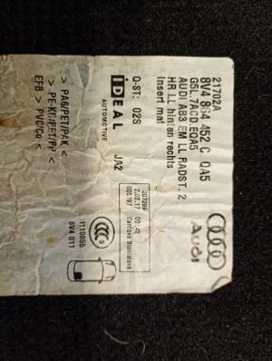 AUDI A3 8V (2012–2020) Salongimatid 8V1864436C - 4