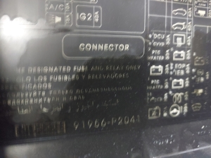 Kia Sorento (2014–2026) Sicherungskastendeckel vorne 91956P2041 - 5