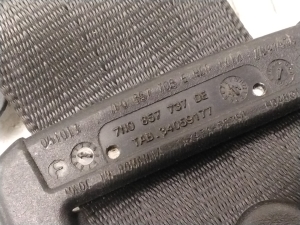 Porsche Cayenne (2010–2017) Sicherheitsgurt hinten 7N0857737DE - 3