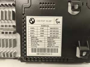 BMW 5 SERIES F07 (2009–2017) Screen 9266379 - 3