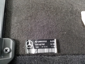 Mercedes Benz E-Class W212 (2009–2015) Trunk carpet A2126800002 - 3
