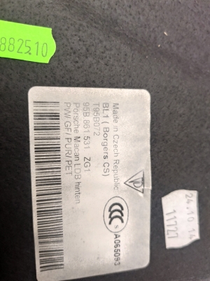 Porsche Macan (2014–2026) Trunk carpet 95B861531 - 4