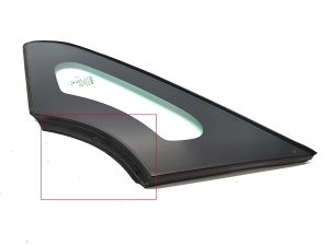 NISSAN Leaf II (2017–2026) Front body quarter glass 768213NL0A - 2