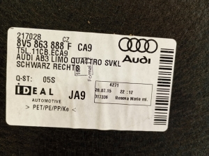 AUDI A3 8V (2012–2020) Trunk side trim panel 8V5863888F - 2