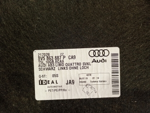 AUDI A3 8V (2012–2020) Trunk side trim panel 8V5863887P - 3