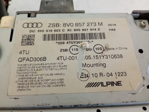 AUDI A3 8V (2012–2020) Audio, Video, Navigation 8V0857273M - 3