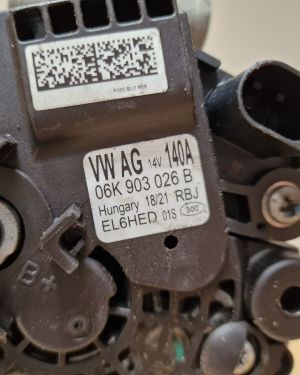 Volkswagen Golf VIII (2019–2026) Ģenerators 06K903026B - 4