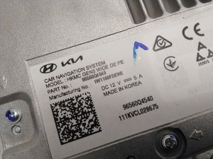 Kia Niro (2016–2022) Audio, Video, Navigation 96560Q4540 - 3