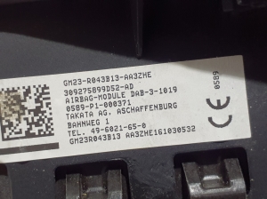 Ford S-MAX (2015–2026) Rooli turvapadi GM23R043B13 - 3