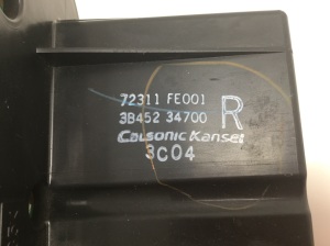 Subaru Impreza (2000–2007) Heater control panel 3B45234700 - 2