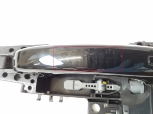 AUDI A7 (2010–2018) Rear side door exterior handle and its parts 4H0837205 - 3