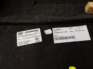 AUDI A7 (2010–2018) Trunk side trim panel 4G8863991A - 2