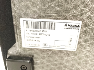 Mercedes Benz A-Class 176 (2012–2018) Trunk carpet A1766800042 - 5