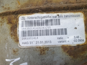 Mercedes Benz ML-Class 166 (2011–2015) Hinterachsdifferential A1663501414 - 5