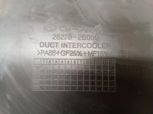 Hyundai Santa Fe (2006–2012) Luftleitblech für den Kühler 282202B000 - 4