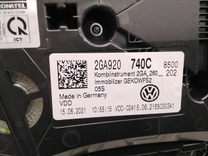 Volkswagen T-Roc (2017–2026) Näidikuplokk 2GA920740C - 4