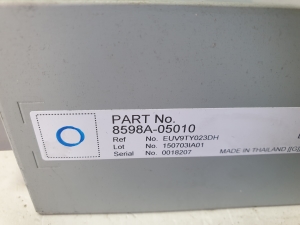 TOYOTA Avensis T27 (2008–2019) Control unit 8598A05010 - 2