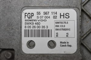 Opel Astra H (2004–2010) Engine control unit 55567114 - 5