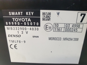 TOYOTA Avensis T27 (2008–2019) Control unit 8999005070 - 2