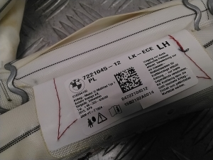 BMW 3 SERIES F30 (2011–2018) Katuse turvapadi 7221045 - 2