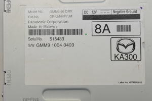 Mazda 6 (2012–2026) Audio, video, navigation GMM966DRX - 3