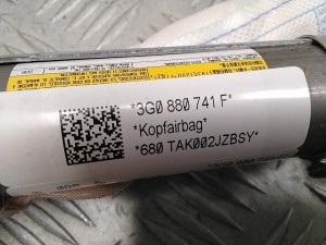 Volkswagen Passat B8 (2014–2023) Katuse turvapadi 3G0880741F - 2