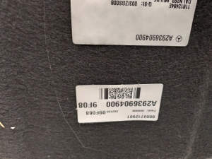 Mercedes Benz EQC N293 (2019–2026) Trunk carpet A2936904900 - 4
