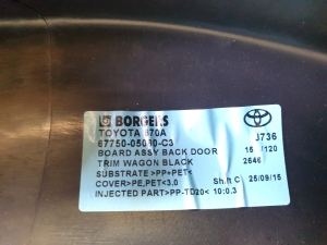 TOYOTA Avensis T27 (2008–2019) Trunk lid trim panel 6775005080 - 3