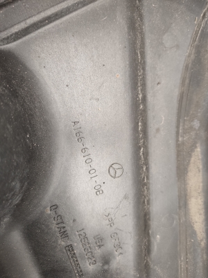 Mercedes Benz ML-Class 166 (2011–2015) Rear underbody shield A1666100108 - 2